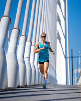 LOGO GREEN - WOMEN'S RUNNING SINGLET