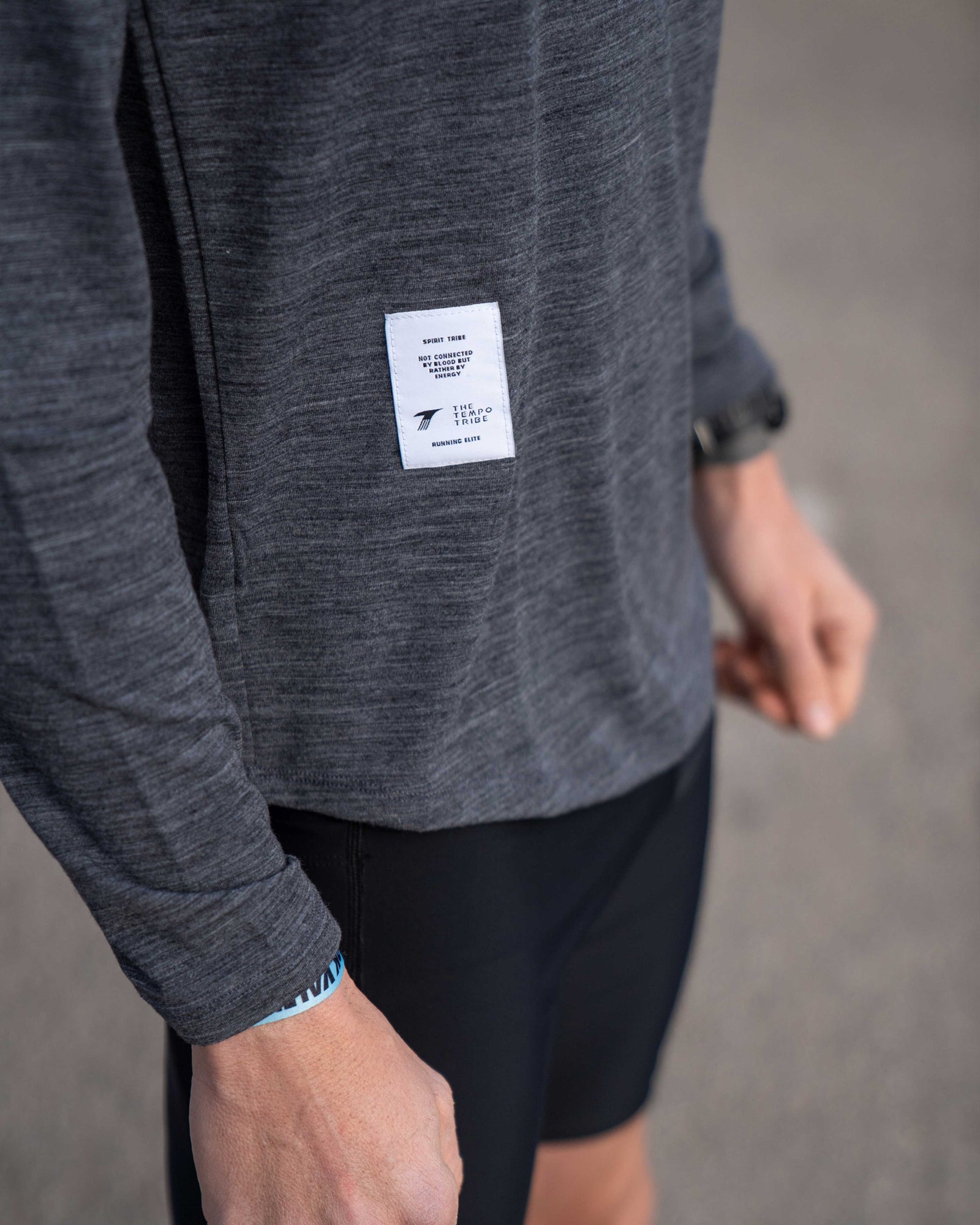 MERINO UNISEX LONG SLEEVE RUNNING TOP THE TEMPO TRIBE